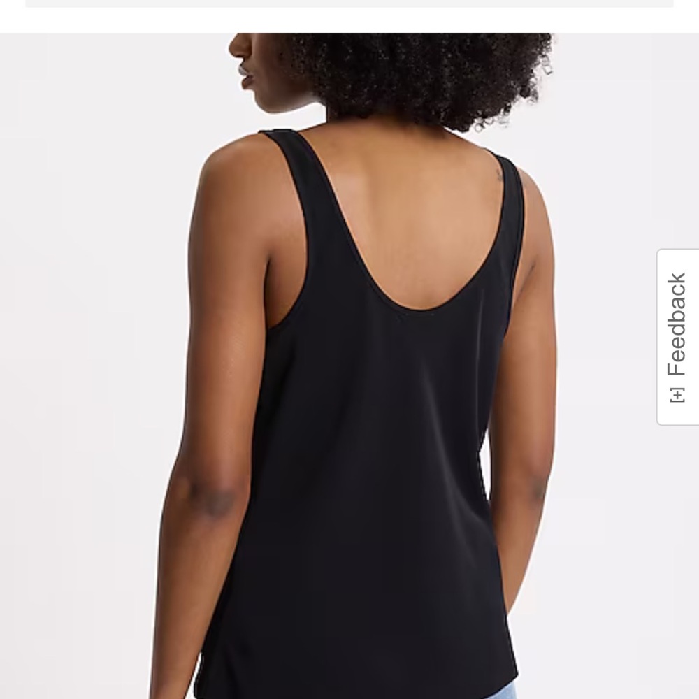 Express Black Backless Sleeveless Tank Top